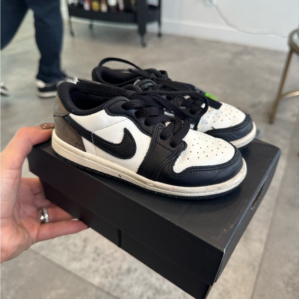 Jordan Black and White Sneakers